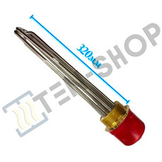 Блок ТЭН 6000W/220-380V L-320мм., нерж, G2