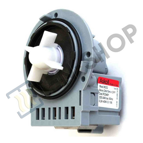 Насос ASKOLL 40W, на винтах, клеммы назад, алюм. обмотка 63AB914