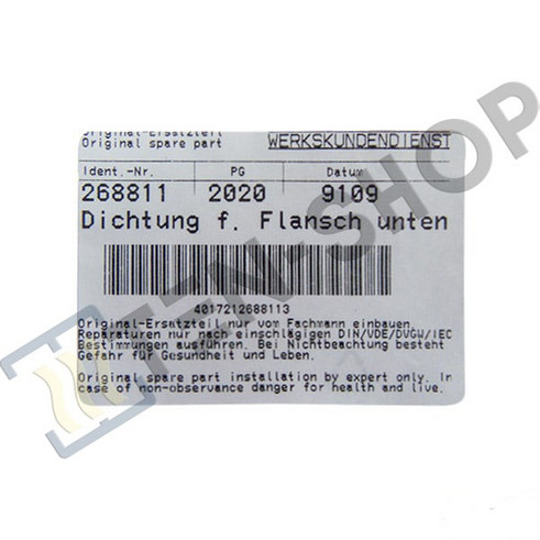 Прокладка для фланца FCR 21/60, 21/120, SHW...WS, SHW...ACE, SHW...S 152126