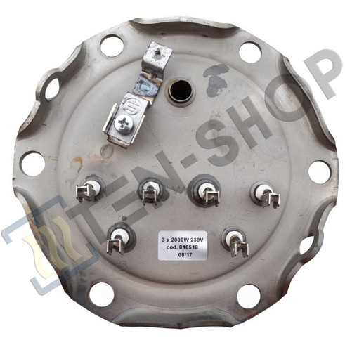 Блок ТЭН RTF-Т-110, 6000W/230V (3х2000W), + анод М8 816518
