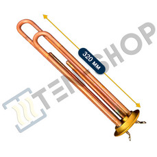 ТЭН RF 2000W (1300+700), усиленный, под винты, RU-TS
