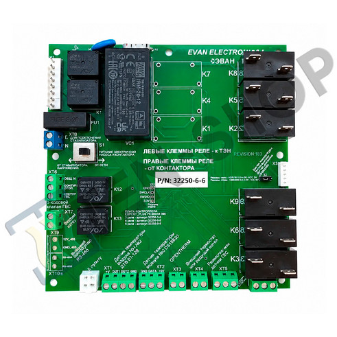 Плата контроллера ЭВАН EXPERT PLUS 6 реле 32250-6