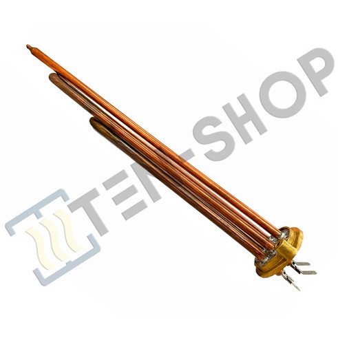 ТЭН RCA 2500W/230V (1500W+1000W) медь, под анод М5 65122238