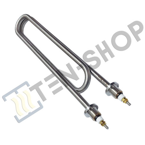 ТЭН 7500W/220V, нерж., L-38см, штуцер 1/2 44345