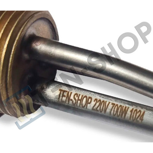 ТЭН радиаторный RG 700W/220V, правая резьба G1 (33мм.) + термостат 3402107_kit