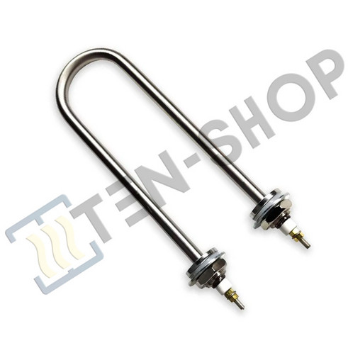 Тэн 3,0кВт U-образный, штуцер - М22 G1/2, для котлов, нерж., L-230мм. 3000W-M22-S-U