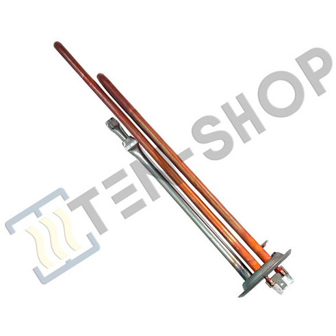 ТЭН RF 2000W (1300W+700W), TS+, медный, верт, нерж. патрубки 20052N