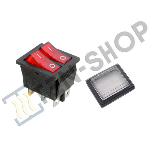 Выключатель двухклавишный 16A/250V, 20A/125V 65150777