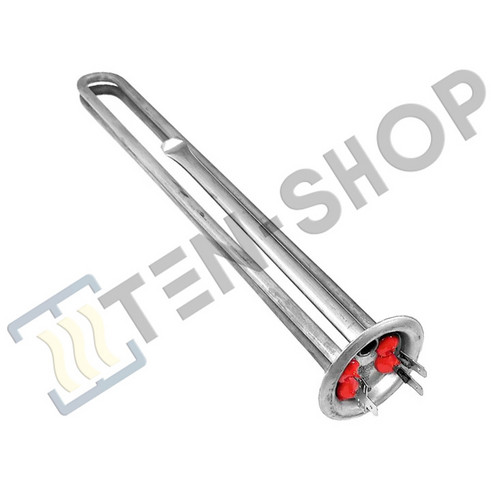 ТЭН RF 3000W/230V (1500W+1500W) нержавейка, верт., L-360мм. WH-30.01N